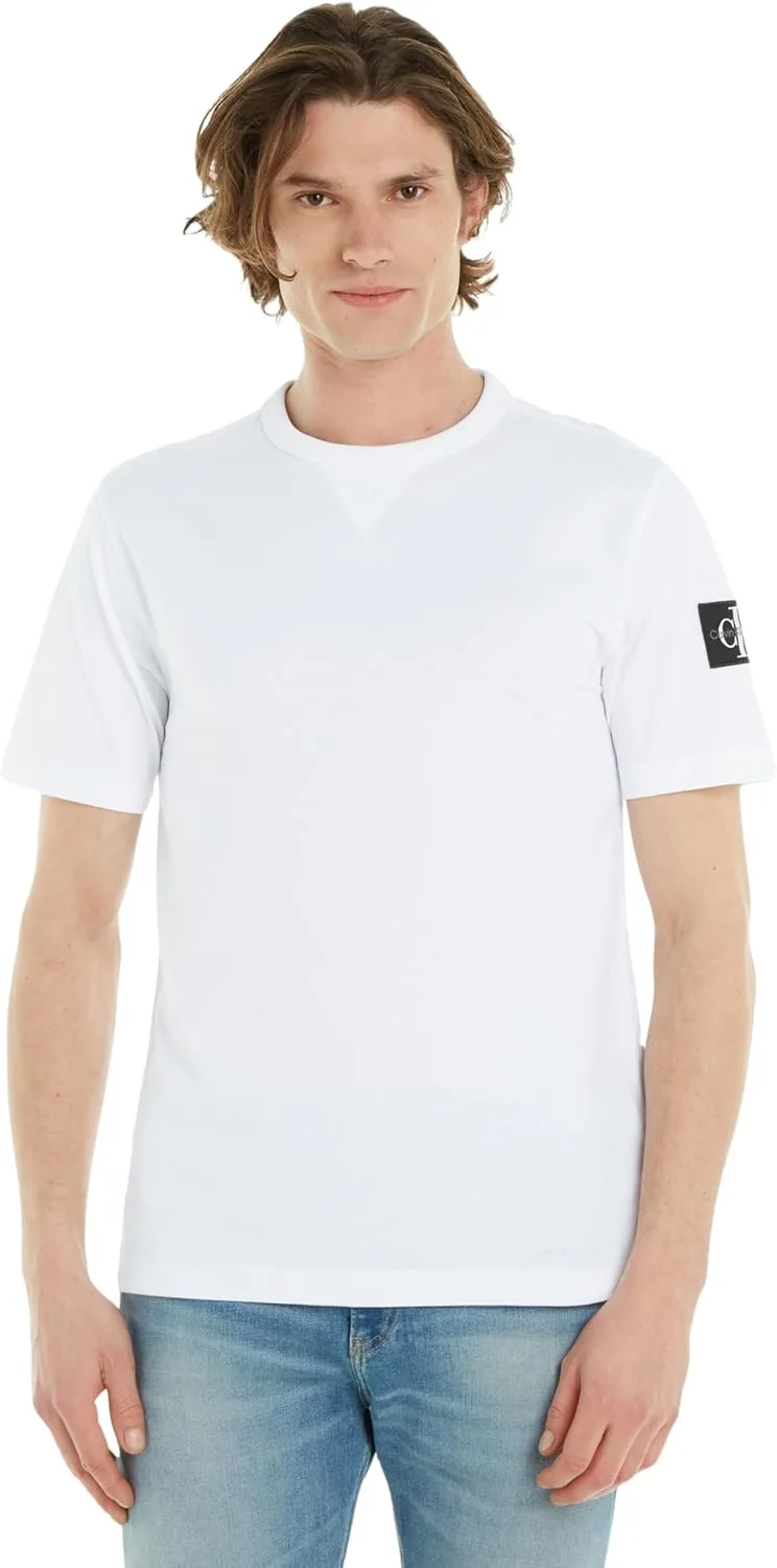 Calvin Klein Men's Badge Regular Tee Crewneck Short Sleeve T-Shirt