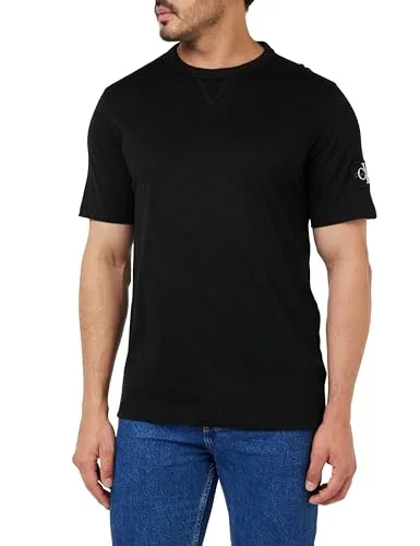 Calvin Klein ▫️ Camiseta de manga curta para homem, corte regular, com logótipo em forma de etiqueta 3