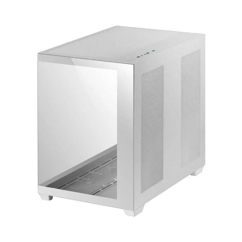 Mars Gaming ▫️ MCV4, Torre de Gaming Personalizada XXL E-ATX, Janelas laterais e frontais em vidro temperado sem moldura, Estrutura modular de dupla câmara, Branco 3