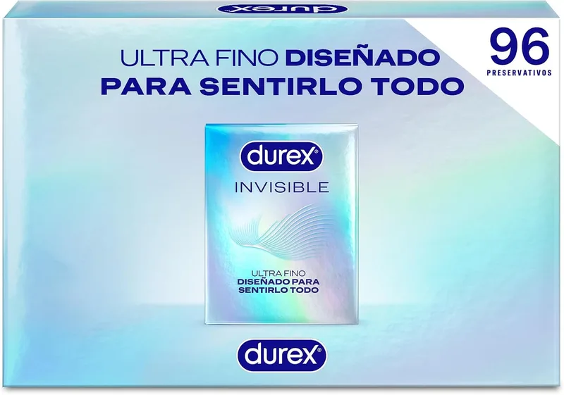 Durex ▫️ Preservativos Invisible, ultrafinos, os mais finos embalagem de 96 preservativos