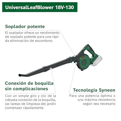 Bosch ▫️ Soprador de folhas a bateria UniversalLeafBlower 18V-130 3