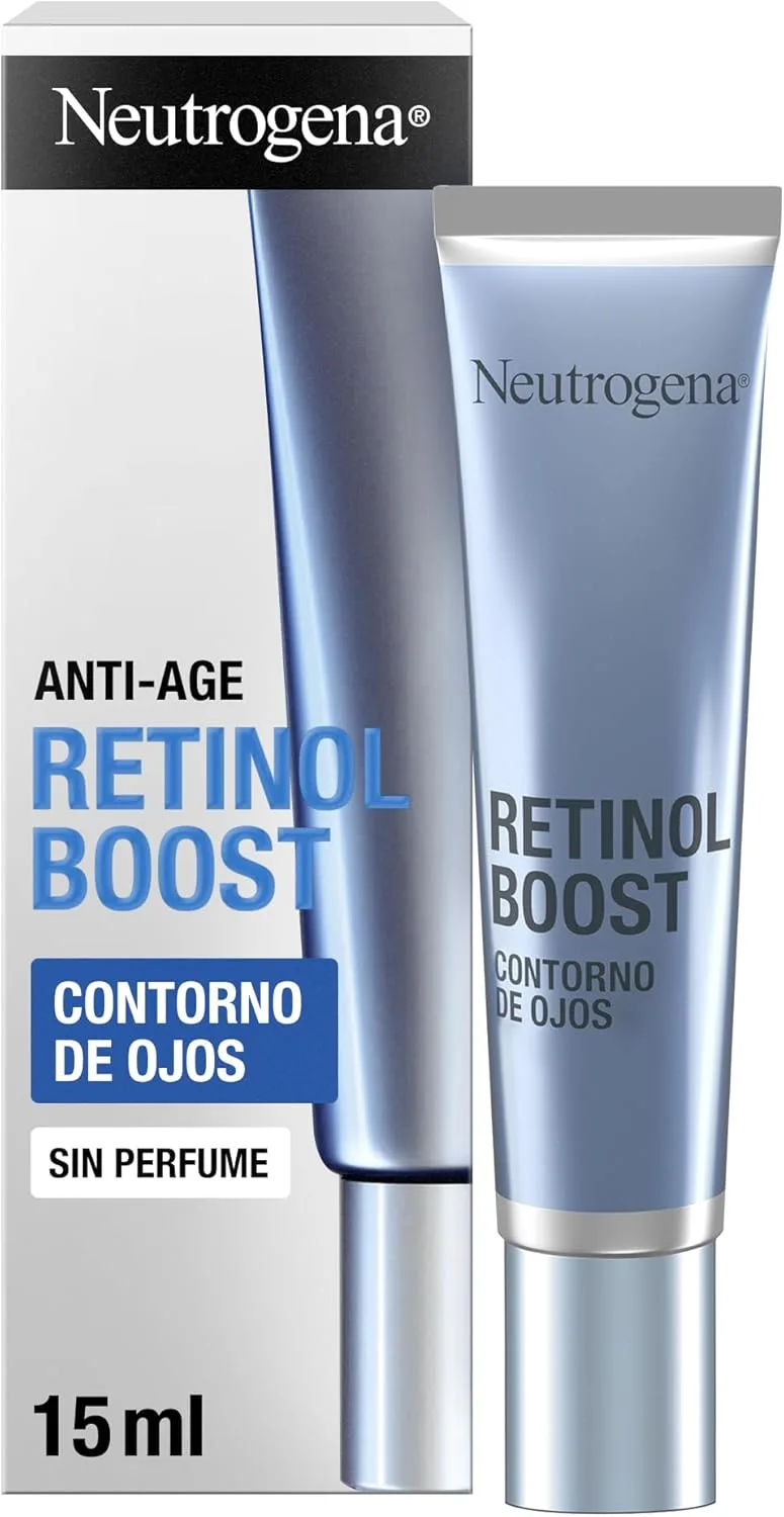 Neutrogena ▫️ Retinol Boost Eye Contour (15 ml), creme anti-idade para os olhos com retinol, creme anti-olheiras e papos, para uma pele com um aspeto visivelmente mais jovem