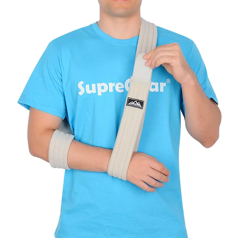 supregear ▫️ Arm Sling, Imobilizador de ombro ajustável Imobilizador da coifa dos rotadores Suporte de braço leve para lesões no ombro, ossos partidos/ossos fracturados para os braços esquerdo e direito