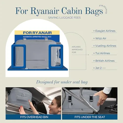 Lossga ▫️ Mochila de viagem para cabine de avião 40x20x25 para a Ryanair – Mochila de viagem, mala de mão, mochilas de viagem, bolsa para homem e mulher 3