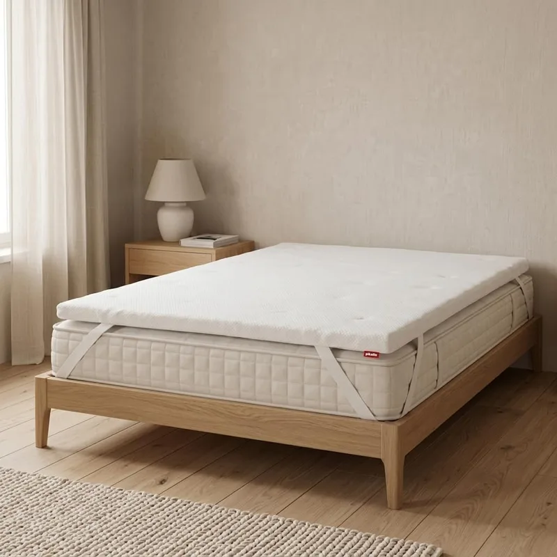 PIKOLIN ▫️ Home - Sobrecolchão viscoelástico multizona de 7 cm | 150x190 | Respirável e envolvente | Sobrecolchão | Sendai