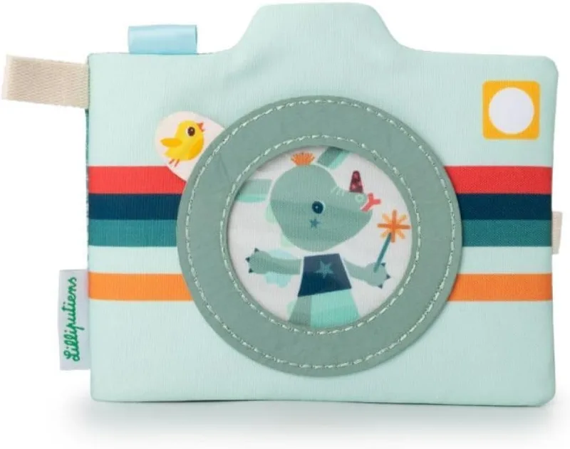 LILLIPUTIENS ▫️ Álbum de fotografias para bebé Joe the Dragon - 10 bolsas de memória - Ideal para o quarto do bebé ou para um passeio em família - Capa personalizável - A partir de 3 meses - 83434