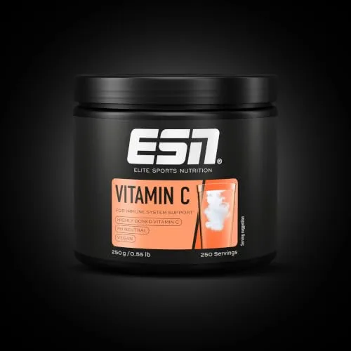 ESN ▫️ Vitamina C, 250 g em pó, dose elevada, vitamina C facilmente solúvel 2