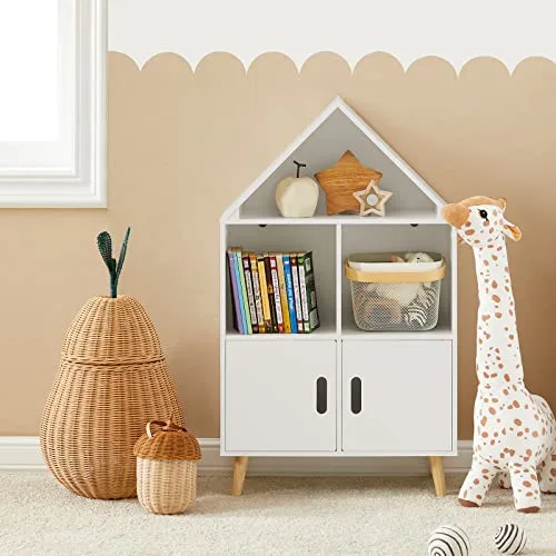 SoBuy ▫️ Estante infantil com portas, com capacidade para até 70 kg, 60 x 30 x 103 cm 2