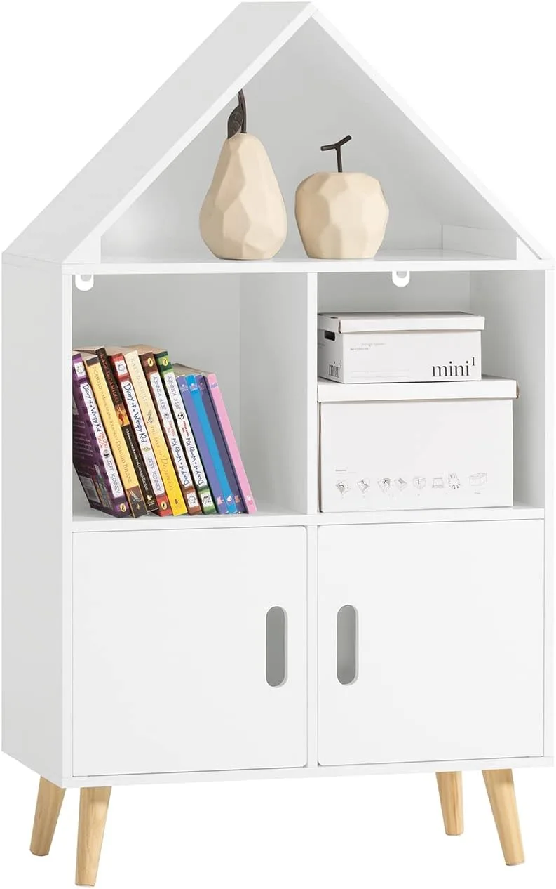 SoBuy ▫️ Estante infantil com portas, com capacidade para até 70 kg, 60 x 30 x 103 cm