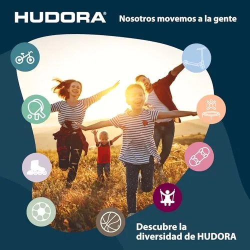 Hudora ▫️ Escada Universal Antiderrapante para Trampolins - Escada com Altura Ajustável e Degraus Largos - Resistente aos Raios UV 6