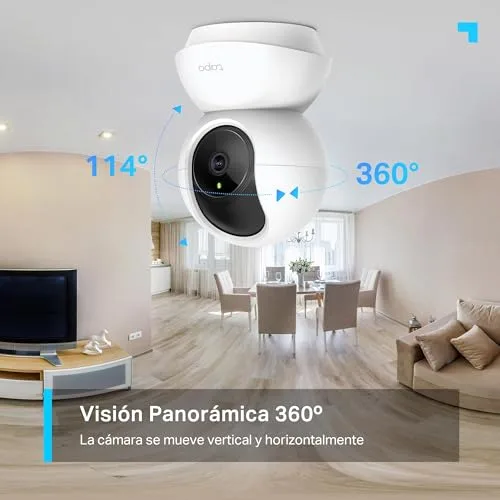 Tapo ▫️ C210P2 - Câmara de vigilância Wi-Fi para interior com visão de 360º, 2K 3MP, deteção por IA 4