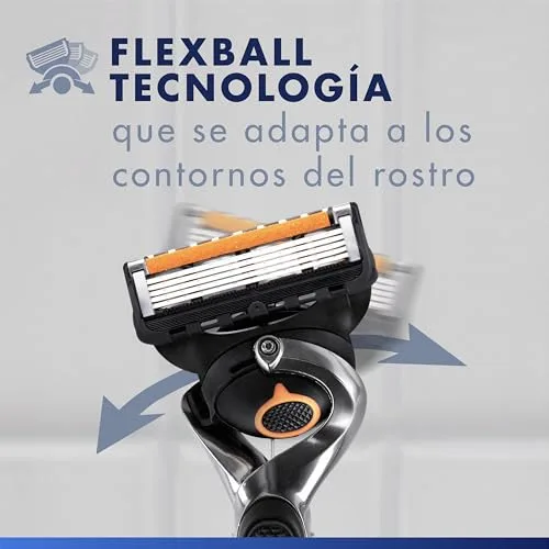 Gillette ▫️ Proglide - Máquina de barbear para homem com 4 recargas, preta 3