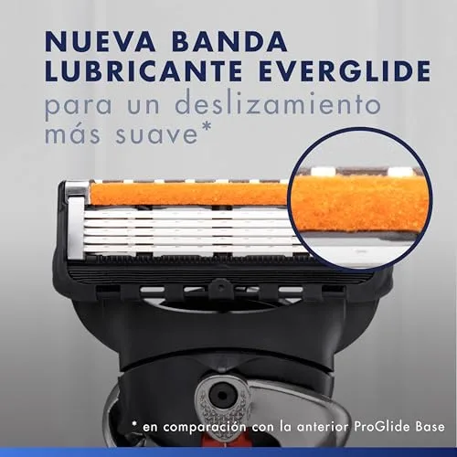 Gillette ▫️ Proglide - Máquina de barbear para homem com 4 recargas, preta 4