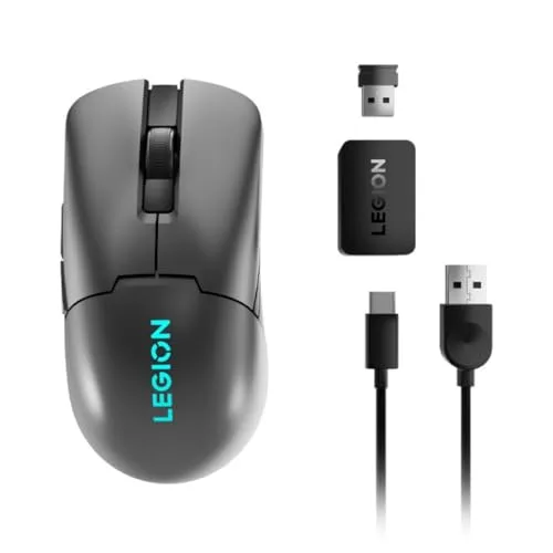 Lenovo ▫️ Legion M600s Qi - Rato sem fios para videojogos (6 botões), cor preta 6