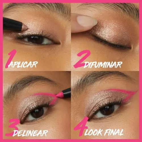 MAYBELLINE ▫️ New York, Color Tattoo Stix, Stick Multiusos 2 em 1, Sombra de olhos + delineador, Duração de 24 horas, Tom: I Am Confident 4