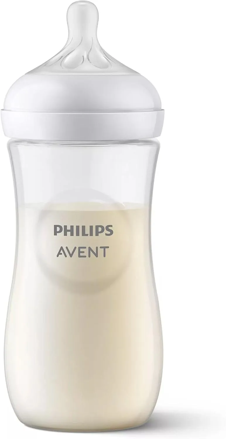 AVENT ▫️ Biberão Philips Natural Response: biberão de 330 ml sem BPA para bebés a partir dos 3 meses (modelo SCY906/01)