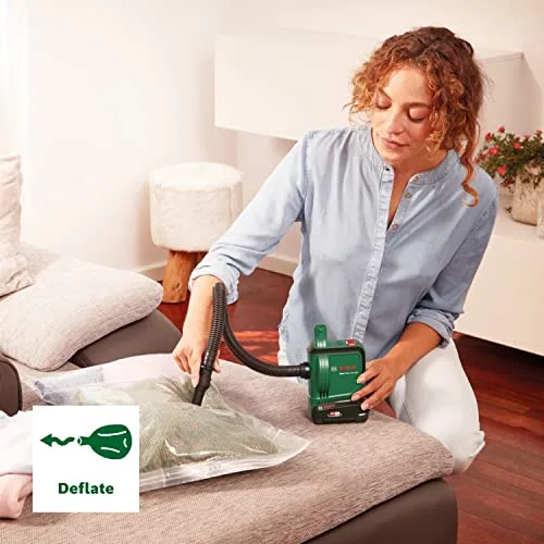 Bosch ▫️ Bomba de ar a bateria /bomba de ar para colchões insufláveis EasyInflate 18 V-500 (1 bateria de 2,0 Ah; sistema de 18 V; para encher ou esvaziar camas, piscinas ou brinquedos insufláveis; em caixa) 6
