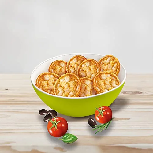 Bicentury ▫️ Mini Panquecas de Cereais – Receita Mediterrânica – Snack de Aperitivo Não Frito, à Base de Milho e Arroz, com Sabor a Tomate e Azeitona (7 unidades) 5