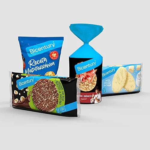 Bicentury ▫️ Mini Panquecas de Cereais – Receita Mediterrânica – Snack de Aperitivo Não Frito, à Base de Milho e Arroz, com Sabor a Tomate e Azeitona (7 unidades) 6
