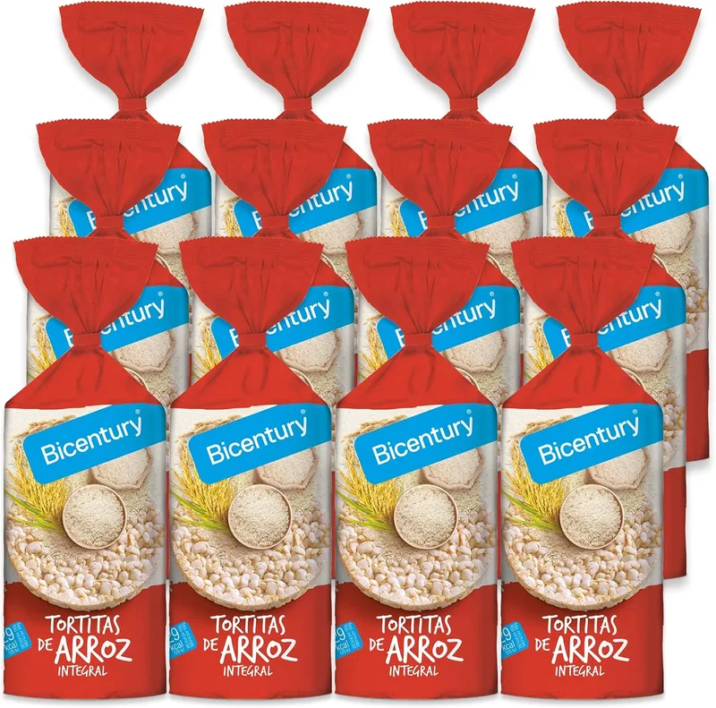 Bicentury ▫️ Panquecas de arroz integral (12 unidades)