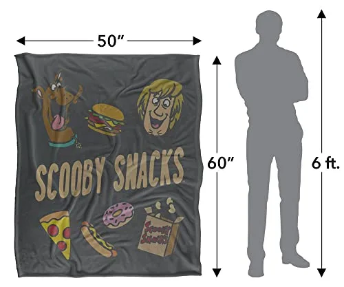 LOGOVISION ▫️ Scooby Doo! The Munchies Manta supermacia com toque sedoso – 152 x 127 cm 5