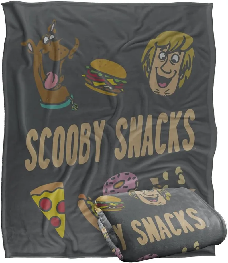 LOGOVISION ▫️ Scooby Doo! The Munchies Manta supermacia com toque sedoso – 152 x 127 cm