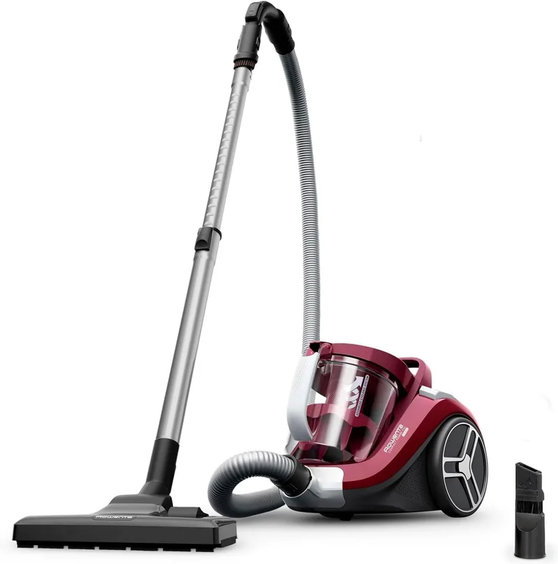 Rowenta ▫️ Compact Power XXL - aspirador sem saco, motor economizador de energia, 900 W, filtragem ciclónica avançada de 3 níveis, recipiente para a sujidade extra grande de 2,5 L, compacto, kit clássico, RO4B23