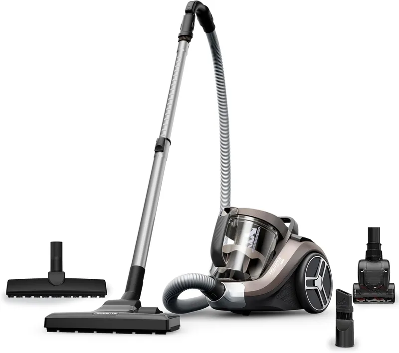Rowenta ▫️ Compact Power XXL - Aspirador sem saco, motor economizador de energia, 900 W, filtragem ciclónica avançada de 3 níveis, recipiente para sujidade extragrande de 2,5 L, compacto, cuidados com animais, RO4B50