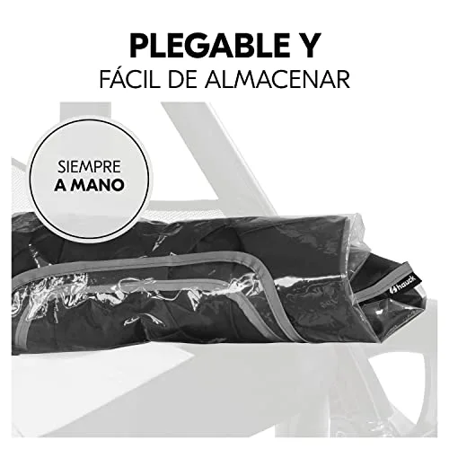 hauck ▫️ Capa de Chuva em Plástico para Carrinho de Bebé Universal, Capa de Chuva Universal, Proteção contra a Chuva com Borda Refletora, Janela, Fácil de colocar, Transparente 6
