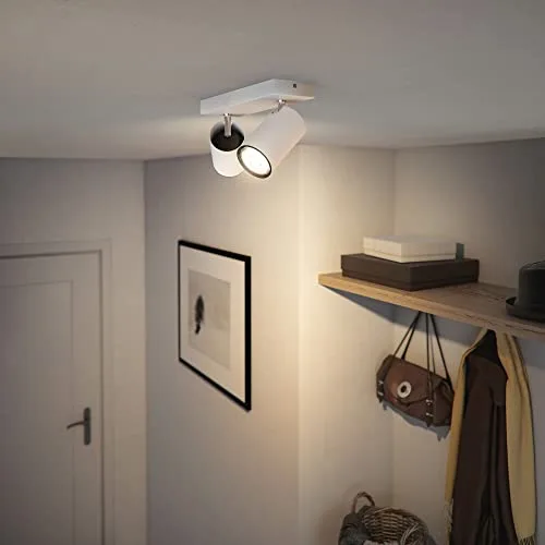 Philips ▫️ Barra de iluminação Kosipo com 2 focos para lâmpadas GU10, Branco 2