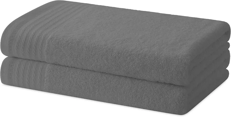 Degrees home ▫️ Conjunto de 2 Toalhas de Banho ou Duche - Conjunto de Toalhas - 100% Algodão - 480g/m2-130x65 cms