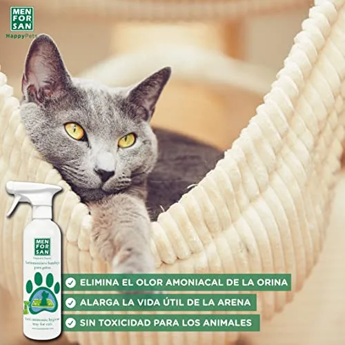 MENFORSAN ▫️ Antiamoniaco para Bandejas de Gatos | Elimina o cheiro da urina | Prolonga a vida útil da areia | Produto inofensivo e natural | Não é tóxico | 500 ml 3