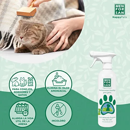 MENFORSAN ▫️ Antiamoniaco para Bandejas de Gatos | Elimina o cheiro da urina | Prolonga a vida útil da areia | Produto inofensivo e natural | Não é tóxico | 500 ml 4
