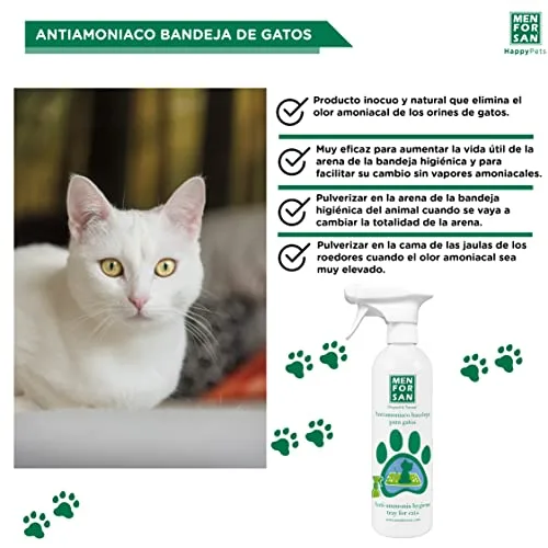 MENFORSAN ▫️ Antiamoniaco para Bandejas de Gatos | Elimina o cheiro da urina | Prolonga a vida útil da areia | Produto inofensivo e natural | Não é tóxico | 500 ml 5