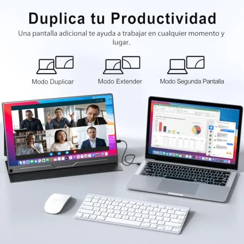 UPERFECT ▫️ Monitor portátil de 15,6 polegadas, Full HD 1080p, 1920x1080, IPS mate 7