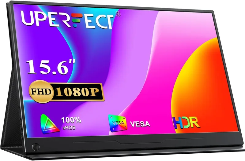 UPERFECT ▫️ Monitor portátil de 15,6 polegadas, Full HD 1080p, 1920x1080, IPS mate