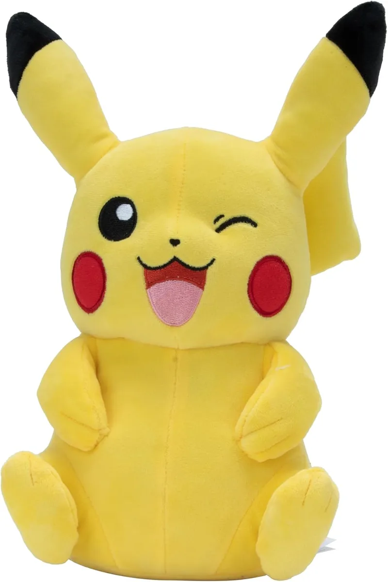 Pokémon ▫️ Plush Pikachu 30 cm Peluche macio com detalhes autênticos