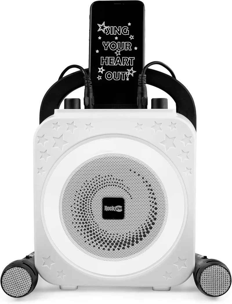 RockJam ▫️ Ring Bluetooth – Máquina de karaoke com dois microfones