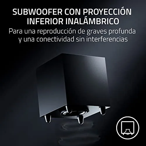Razer ▫️ Nommo V2 Pro - Altifalantes de gama completa 2.1 para jogos para PC com subwoofer sem fios (diafragmas de gama completa de 3 polegadas com corretores de fase em alumínio, THX Spatial Audio) Preto 3