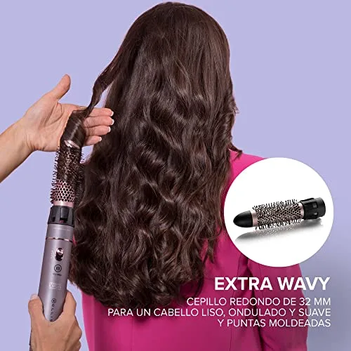 BELLISSIMA ▫️ Ceramic & Argan Oil 6 em 1, Escova de Ar Quente, Modeladora, 6 Acessórios, Tecnologia de Iões, Escovas Revestidas de Cerâmica e Óleo de Argão, Seca e Dá Volume, Jato de Ar Frio 5