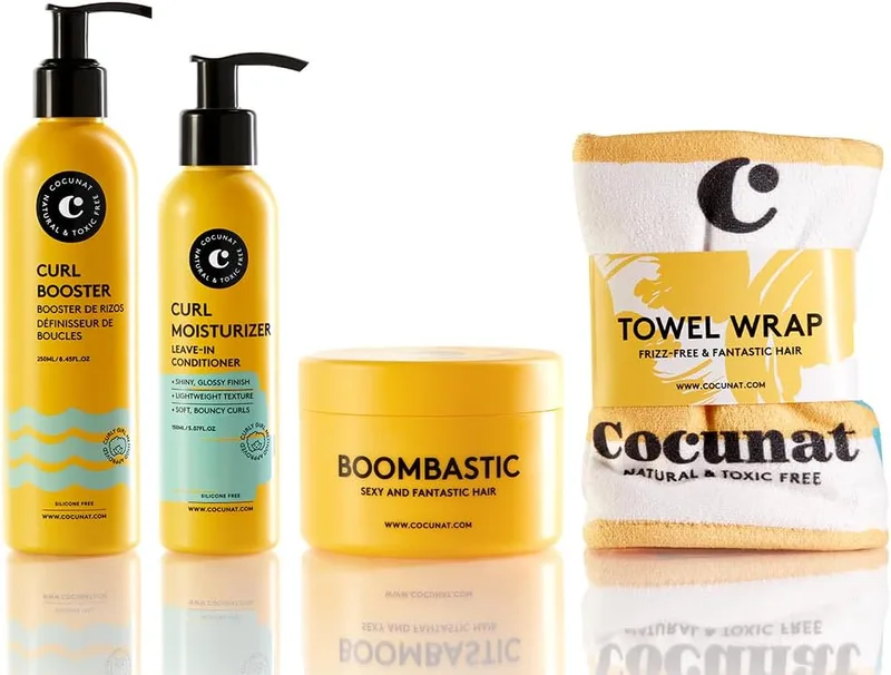 COCUNAT ▫️ Plano de nutrição dos caracóis - Método dos caracóis + Máscara ultra-nutritiva Boombastic - Inclui turbina anti-frisado