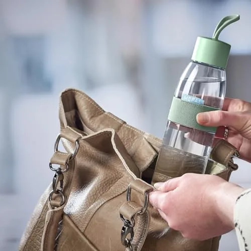 Mepal ▫️ Garrafa de água Ellipse - Garrafa de água reutilizável - Garrafa à prova de fugas, adequada para bebidas gaseificadas - para adultos e crianças - Sem BPA - 500 ml - Azul nórdico 4
