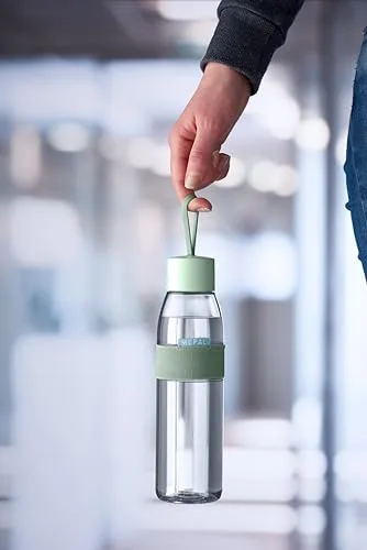 Mepal ▫️ Garrafa de água Ellipse - Garrafa de água reutilizável - Garrafa à prova de fugas, adequada para bebidas gaseificadas - para adultos e crianças - Sem BPA - 500 ml - Azul nórdico 6