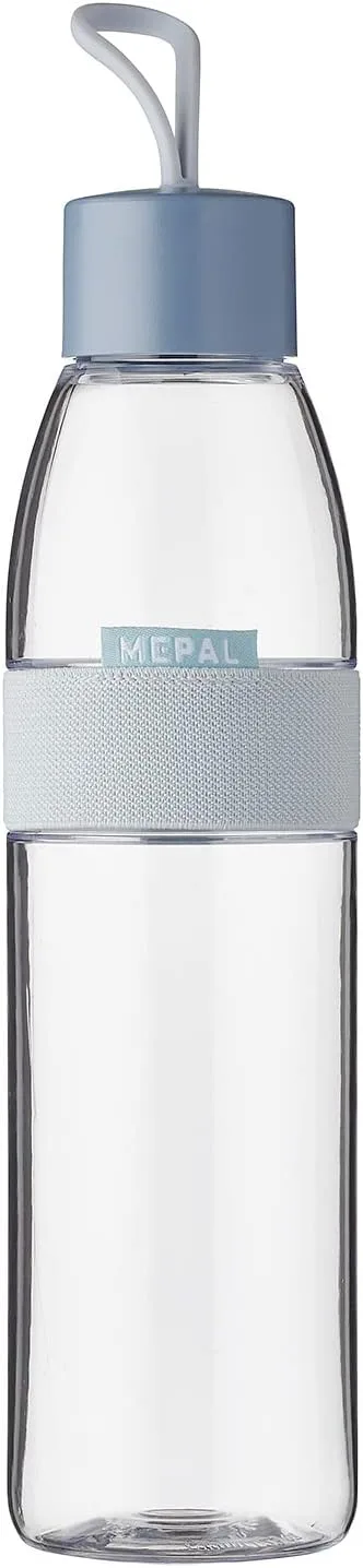 Mepal ▫️ Garrafa de água Ellipse - Garrafa de água reutilizável - Garrafa estanque para bebidas com gás - para adultos e crianças - sem BPA - 700 ml - azul nórdico