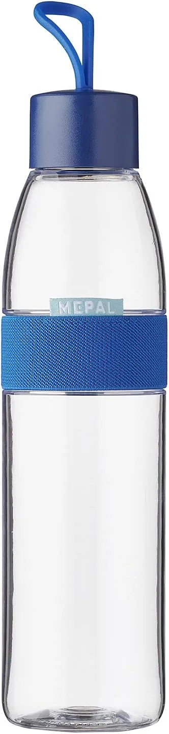 Mepal ▫️ Garrafa de água Ellipse - Garrafa de água reutilizável - Garrafa estanque adequada para bebidas gaseificadas - para adultos e crianças - Sem BPA - 700 ml - Azul vivo