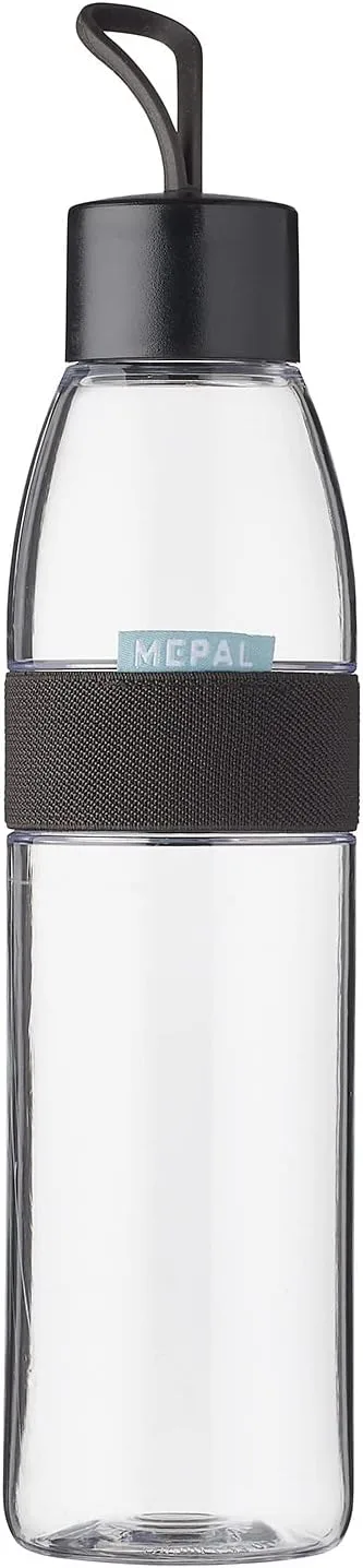 Mepal ▫️ Garrafa de água Ellipse - Garrafa de água reutilizável - Garrafa estanque para bebidas gaseificadas - para adultos e crianças - Sem BPA - 700 ml - Preto nórdico