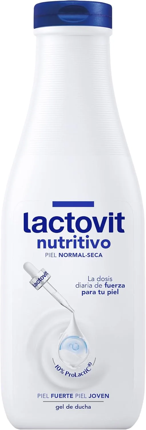 Lactovit ▫️ Gel de duche hidratante e nutritivo para peles secas com ProLactic10, textura cremosa suave e utilização diária para toda a família - 550 ml