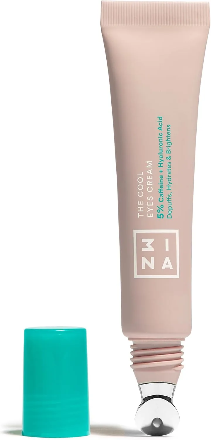 3ina ▫️ MAKEUP - The Cool Eyes Cream - Creme para o contorno dos olhos anti-inchaço e olheiras com 5% de cafeína e ácido hialurónico - O creme para o contorno dos olhos melhora a microcirculação e a elasticidade - Vegan - Sem crueldade