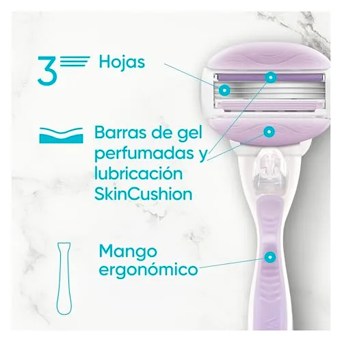 Gillette Venus ▫️ ComfortGlide Breeze Lâminas de barbear para mulher, 6 recargas 3