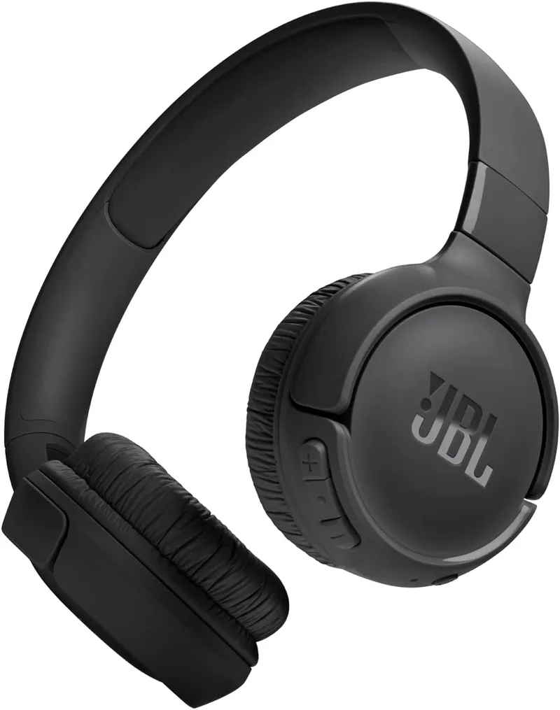 JBL ▫️ Auscultadores Tune 520 BT, sem fios via Bluetooth, 57 horas de reprodução com Pure Bass, dobráveis, preto